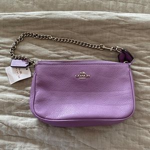 Purple Coach Small Chain Purse- NWT